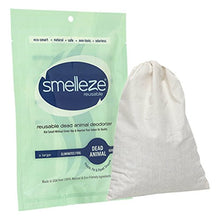 Load image into Gallery viewer, SMELLEZE Dead Animal Smell Eliminator Deodorizer Pouch: Rid dead rat smells, dead animal odors, dead mouse odor & dead rodent smell - even in wall
