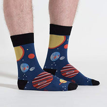 Load image into Gallery viewer, Sock It To Me Men's Planets Crew Socks