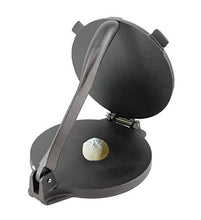 Load image into Gallery viewer, 10 Inch Cast Iron Tortilla Press by StarBlue with FREE 100 Pieces Oil Paper and Recipes e-book - Tool to make Indian style Chapati, Tortilla, Roti
