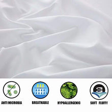 Load image into Gallery viewer, SAKIAO Queen Size Bed Sheets Set - Brushed Microfiber 1800 Thread Count Percale - 16" Deep Pocket Egyptian Sheets Beautiful Breathable Wrinkle Free & Fade Resistant - 4 Piece (White,Queen)