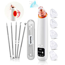 Load image into Gallery viewer, Blackhead Remover Vacuum Facial Acne Pore Suction Blackhead Vacume Cleaner Extractor Tool Face Comedone Removal with 6 Probes LCD Screen for Women & Men by Sunrich