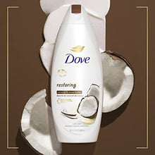 Load image into Gallery viewer, Dove Purely Pampering Body Wash for Dry Skin Coconut Butter and Cocoa Butter Effectively Washes Away Bacteria While Nourishing Your Skin 22 oz, 4 count