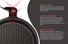 Load image into Gallery viewer, Elite Gourmet EMG6505G Smokeless Indoor Electric BBQ Grill with Glass Lid, Dishwasher Safe, PFOA-Free Nonstick, Adjustable Temperature, Fast Heat Up, Low-Fat Meals Easy to Clean Design