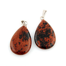 Load image into Gallery viewer, 20pcs Teardrop Water Drop Shape Healing Chakra Charm Beads Crystal Quartz Stone Random Color Pendants for Necklace Jewelry Making