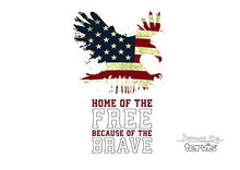 Load image into Gallery viewer, Tervis Triple Walled Home of the Free Because of the Brave Insulated Tumbler Cup Keeps Drinks Cold & Hot, 30oz, Stainless Steel