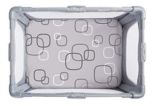 Load image into Gallery viewer, 4moms breeze Playard Sheets, For Baby Bassinets and Furniture, Waterproof, Machine Washable, Soft, Plush Fabric, Silver/White