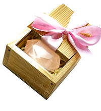 Load image into Gallery viewer, Natural Rose Quartz Crystal Heart Chakra Healing Reiki Gemstone for Love, Romance & Relationships (with Pine Wood Box) Spiritual Gift 1.5-1.7 Inches