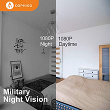 Load image into Gallery viewer, DophiGo 1080P Dome 360 Wireless Baby Monitor Safety Auto Tracking Home Security Surveillance IP Cloud Cam Night Vision Camera (2 Pack Camera)