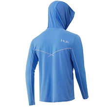 Load image into Gallery viewer, Huk Men's Icon X Hoodie | Fishing Shirt with +50 UPF Sun Protection, Carolina Blue, Medium