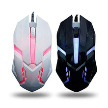 Load image into Gallery viewer, Weisai 2 Colors Wired Mouse Photoelectric Gaming Mouse Programmable Buttons RGB Backlight with USB Cable for Mouse Gamer for Desktop (Color : White)