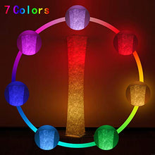 Load image into Gallery viewer, Floor Lamp, CHIPHY 64" Tall Lamp, Dimmable and Color Changing LED Smart Bulbs and White Fabric Shade, with Remote Control, Standing Lamp for Living Room, Bedroom and Play Room