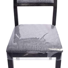 Load image into Gallery viewer, Zipcase 2 Pack Stain, Water and Kitty Scratch Resistant Dinning Chair Covers/Slipcovers Chair Protector Waterproof PVC 18x17 inches with Adjustable Belt Strap, Set of 2