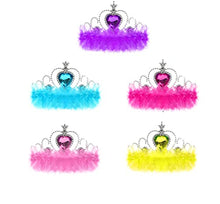 Load image into Gallery viewer, 10 Pieces Princess Tutu Skirts for Kids Rainbow Ballet Costume Dress Up Clothes with Accessories for Little Girls Party (10 pcs)