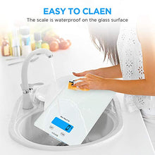 Load image into Gallery viewer, KOIOS USB Rechargeable Food Scale, 33lb/15Kg Kitchen Scale Digital Weight Grams and oz for Cooking Baking, 1g/0.1oz Precise Graduation, Waterproof Tempered Glass, 6 Weight Units, Tare Function