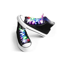 Load image into Gallery viewer, Bslite LED Light Multicolor Shoelaces Battery Powered Nylon Shoestring Lighting with Flashing Led (1Pairs)