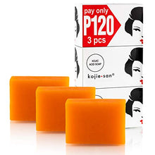 Load image into Gallery viewer, Original Kojie San Facial Beauty Soap - 100g, 3 Bars Per Pack - Guaranteed Authentic