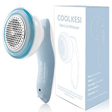 Load image into Gallery viewer, COOLKESI Upgrade Rechargeable Lint Remover & Fabric Shaver, 3-Leaf Stainless Steel Blades Lint Shaver Defuzzer Pill Fuzz Remover for Clothes, Dryer, Couch, Blanket, Sweater, Furniture