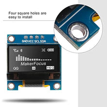Load image into Gallery viewer, MakerFocus 4pcs I2C OLED 0.96 Inch OLED Display Module IIC SSD1306 128 64 LCD White with Du-pont Wire 40-Pin Female to Female for Ar duino UNO R3 STM