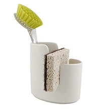 Load image into Gallery viewer, Scarlettwares Sponge Scrub Brush Holder Kitchen Caddy Ceramic White Kitchen Sink
