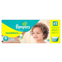 Load image into Gallery viewer, Pampers Swaddlers Disposable Diapers Size 6, 80 Count, ECONOMY