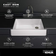 Load image into Gallery viewer, KOHLER Whitehaven Farmhouse Sink, Self-Trimming Tall Apron Front, K-6489-0, White