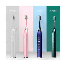 Load image into Gallery viewer, JINSUO Xiaobingbingjiaju Ultrasonic Sonic Electric Toothbrush 10 Mode USB Rechargeable Electronic Tooth Brush Waterproof Teeth Whitening Dental Brush (Color : Silver)
