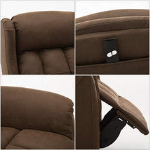 Load image into Gallery viewer, Power Lift Recliner Chair for Elderly, Bonzy Home Reclining Chair Living Room Chair with Overstuffed Suede Fabric Upholstery, Electric Recliner Lift Chair for Home Theater Seating
