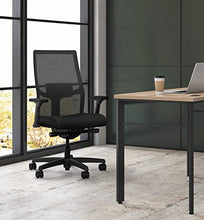 Load image into Gallery viewer, The HON Company HON Ignition 2.0 Mid-Back Adjustable Lumbar Work Mesh Computer Chair for Office Desk, Black Fabric (HONI2M2AMLC10TK)