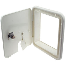 Load image into Gallery viewer, NUSET White Electrical Cable Hatch Lock with Key, RV042