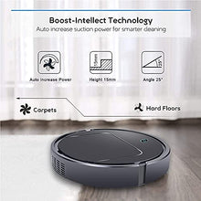 Load image into Gallery viewer, Sweeping Robot with Smart Sensor Protectio, Good for Pet Hair, Hard Floors,Carpets-A-Black