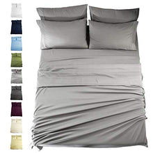 Load image into Gallery viewer, EASELAND Queen Size 6-Pieces Bed Sheets Set 1800 Series Microfiber Wrinkle & Fade Resistant,Deep Pocket,Hypoallergenic Bedding Set,Queen,Grey