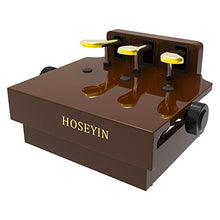 Load image into Gallery viewer, HOSEYIN Wood Adjustable Lifting Piano Pedal Extender Bench for Kids, Height Adjustable Piano Foot Pedal,Design with 3 Pedal(Bright Brown)