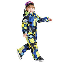 Load image into Gallery viewer, GSOU SNOW Kids Ski Suit Boys Girls One Piece Snowsuits Waterproof Ski Jumpsuits Coveralls Snowboard Jacket Coats for Outwear