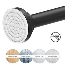 Load image into Gallery viewer, Ausemku Shower Curtain Rod Tension - 26-40 Inch Never Rust Non-Slip Spring Tension Curtain Rod No Drilling Stainless Steel Curtain Rod Use Bathroom Kitchen(Black)