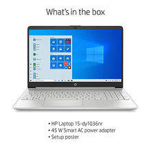 Load image into Gallery viewer, HP 15-Inch FHD Laptop, 10th Gen Intel Core i5-1035G1, 8 GB RAM, 256 GB Solid-State Drive, Windows 10 Home (15-dy1036nr, Natural Silver)