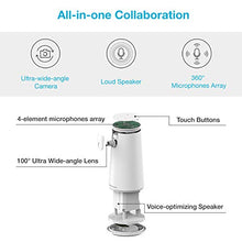 Load image into Gallery viewer, Nuroum Conference Webcam w/Microphone&Speaker for HD 1080P Video Call, All-in-1 Ultra Wide-Angle 100° Camera, 13ft Voice Pickup, AI Noise-Cancel, USB Plug&Play&Power, Speakerphone&Cam Meeting System