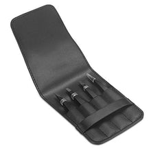 Load image into Gallery viewer, Pefei Tweezers Set - Professional Stainless Steel Tweezers for Eyebrows - Great Precision for Facial Hair, Splinter and Ingrown Hair Removal (Black)