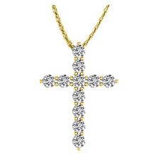 Load image into Gallery viewer, 1 Carat Total Weight 14K Yellow Gold Diamond Cross Value Collection