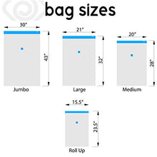Load image into Gallery viewer, Vacwel Vacuum Storage Bags for Clothes, Ziplock Space Saver Bags (JUMBO + LARGE + MEDIUM size)
