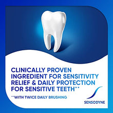 Load image into Gallery viewer, Sensodyne Repair and Protect Whitening Toothpaste, Toothpaste for Sensitive Teeth and Cavity Prevention, 3.4 oz (Pack of 4)