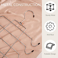Load image into Gallery viewer, ZEDODIER Tank Tops Hangers,Bra Hanger 2 Pack Metal Space Saving Hanger Closet Organizer for Tank Tops, Bras, Camisoles, Scarfs or Belts