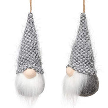 Load image into Gallery viewer, Christmas Tree Hanging Gnomes Ornaments Set of 10, Swedish Handmade Plush Gnomes Santa Elf Hanging Home Decorations Holiday Decor