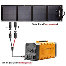 Load image into Gallery viewer, Aeiusny Portable Solar Generator 500W 288WH UPS Power Station Emergency Battery Backup Power Supply Charged by Solar/AC Outlet/Car for CPAP Laptop Home Camping