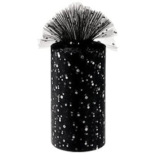 Load image into Gallery viewer, Glitter Tulle Rolls, 6” by 50 Yards (150FT) Sequin Tulle Netting Fabric Tulle for Tutu Skirts Sewing Birthday Wedding Party Decoration (Watermelon Red)