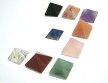 Load image into Gallery viewer, CRYSTALMIRACLE Lot of 9 Multi Crystal Loose Mini Pyramids Bagua Vaastu Crystal Healing Wellness Psychic Energy Feng Shui Reiki Positive Energy Home Office Gift Gemstone Metaphysical