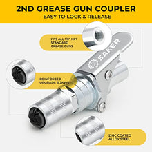 Load image into Gallery viewer, Saker Grease Gun Coupler-Upgrade to 14000 PSI,Duty Quick Release Grease Couplers,Compatible with All Grease Guns 1/8" NPT Fittings (1 PC)