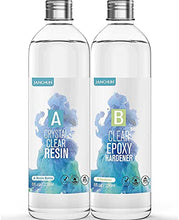 Load image into Gallery viewer, 16oz Crystal Clear Epoxy Resin Kit Casting and Coating for River Table Tops, Art Casting Resin,Jewelry Projects, DIY,Tumbler Crafts, Molds, Art Painting, Easy Mix 1:1 Ratio