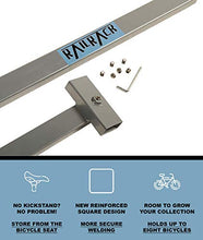 Load image into Gallery viewer, Stationary Outdoor Indoor Bike Rack for Parking Or Home Storage, Holds Up to 10 Bicycles, Simple Rail Design for Easy Setup and Assembly