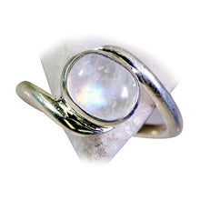 Load image into Gallery viewer, 55Carat Real Rainbow Moonstone Silver Ring for Women Handmade Astrological Size 4,5,6,7,8,9,10,11,12