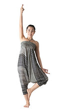 Load image into Gallery viewer, B BANGKOK PANTS Women's Harem Pants Jumpsuit Hippie Clothes (Bohorose Grey, One Size)